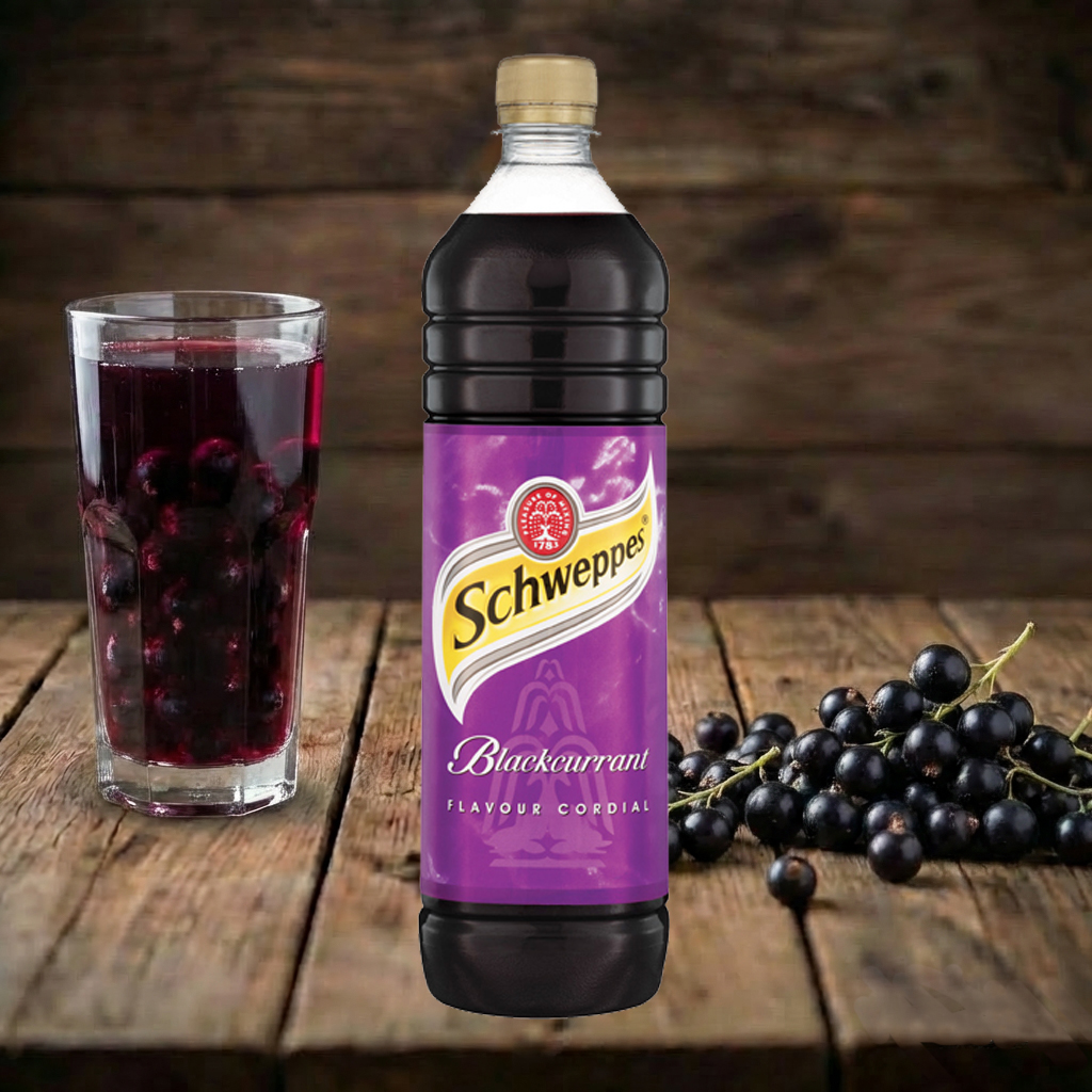 Schweppes Blackcurrant Cordial 1Ltr