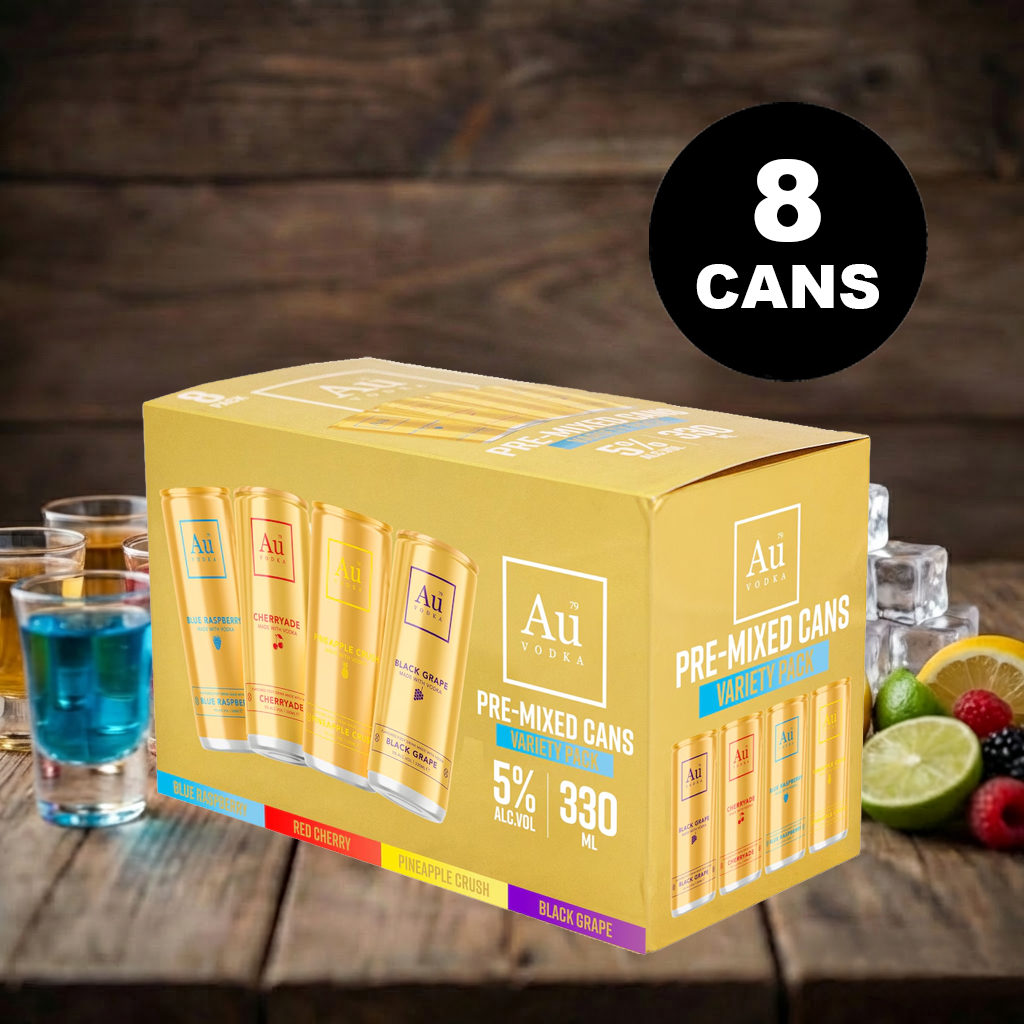 Au Vodka Variety Pack 330ml 8pk